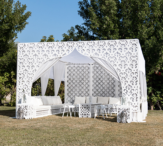 Moroccan White Tent