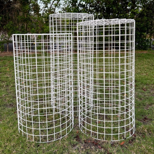 White Mesh Plinths