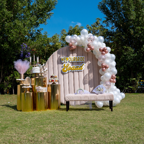 Pink Velvet Dessert Table