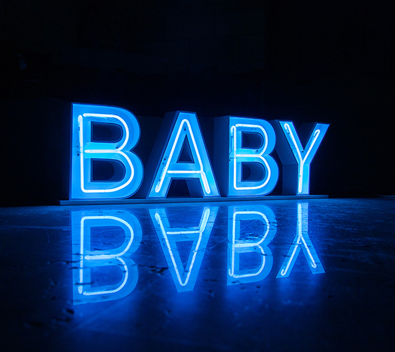 Baby Neon Gender Reveal (Small Size)