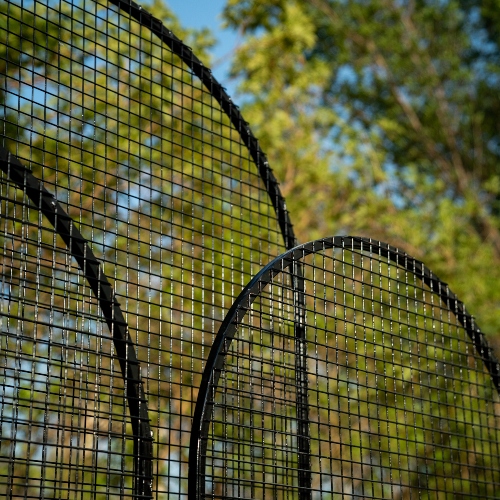 Panels Backdrop - Black Mesh