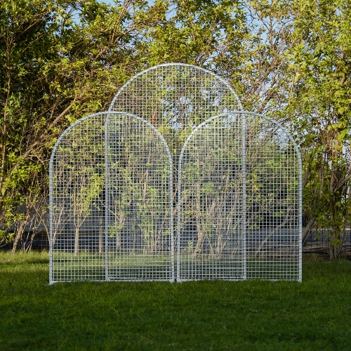 Panels Backdrop - White Mesh