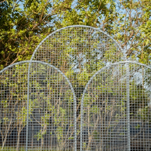 Panels Backdrop - White Mesh