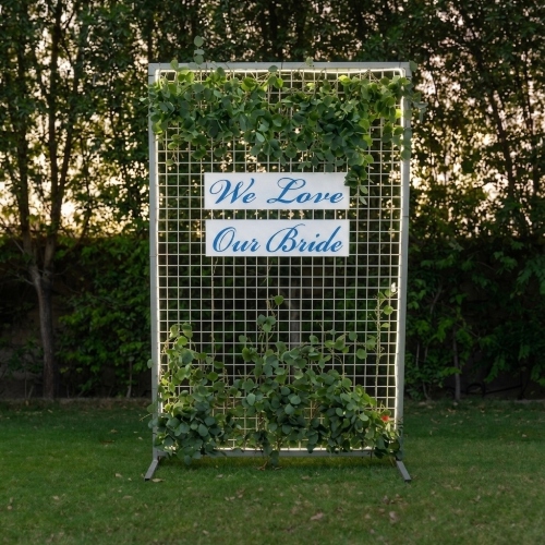Silver Bridal Backdrop