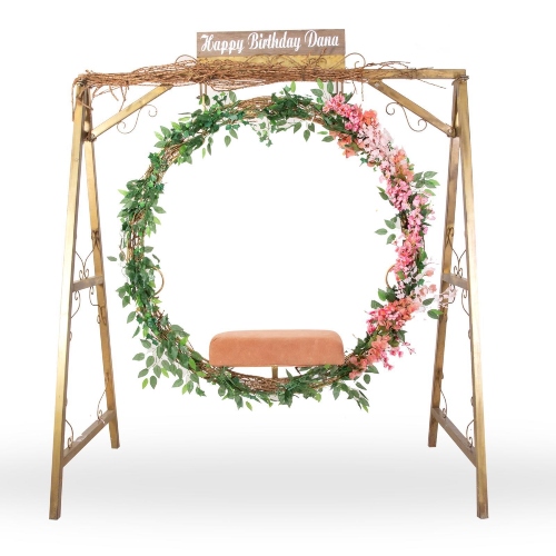 The Round Floral Swing