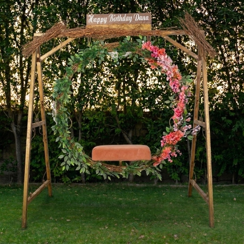 The Round Floral Swing