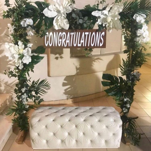 Floral Rectangular Stand