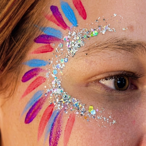 Face Painting with Glitter