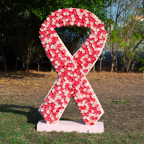 Breast Cancer Ribbon Backdrop