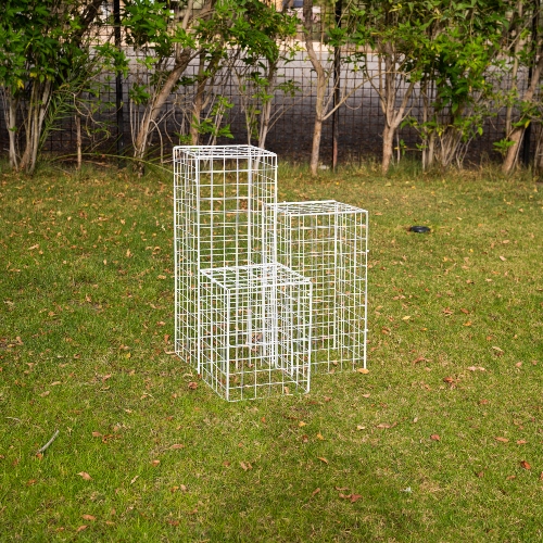 White 3 Level Mesh Tables