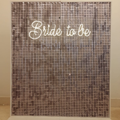 Silver Glitter - Bride To Be