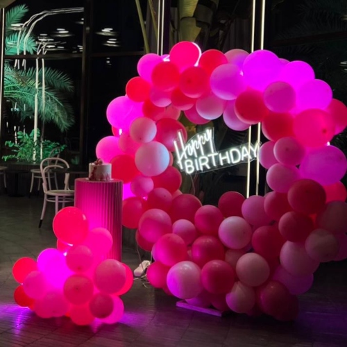 Pink Balloon Circle