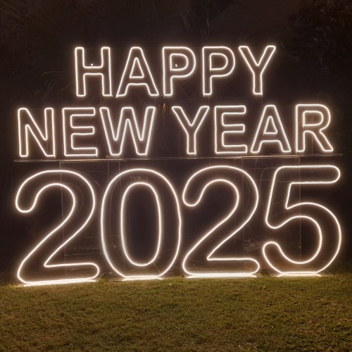 Happy New Year 2025 Acrylic Neon