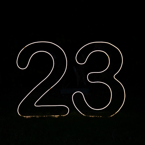 Acrylic Neon Numbers