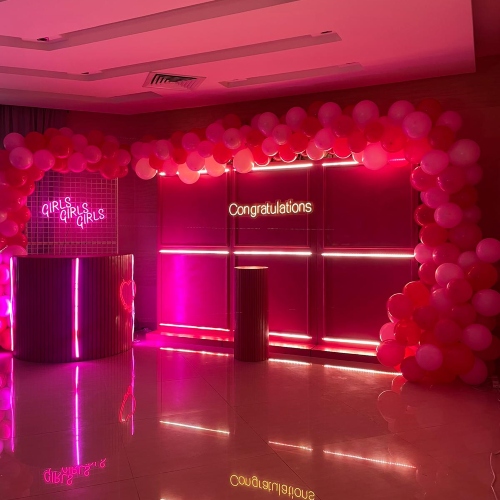 Pink Neon Graduation Theme