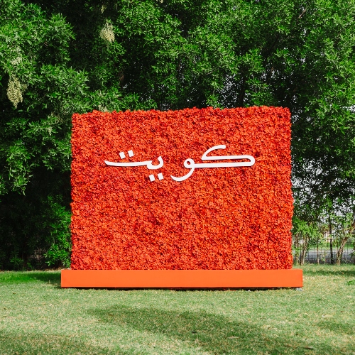 Old Kuwait Flag Wall