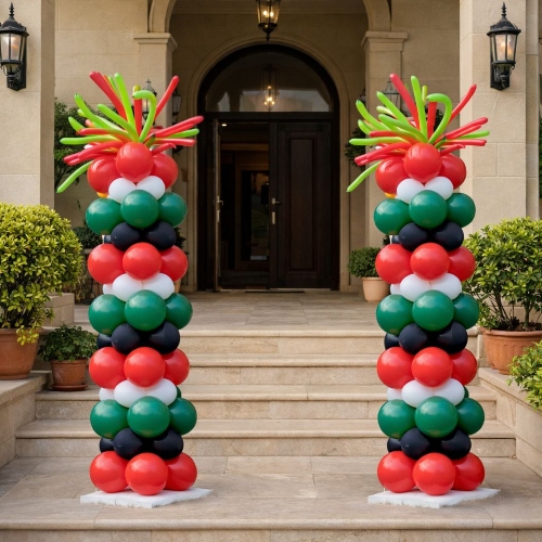 National Day Balloon Column Fireworks