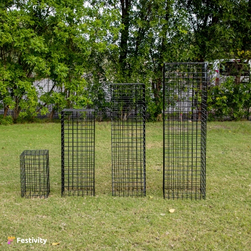 Black Mesh Plinths