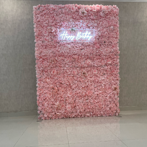 Festivity Pink Flower Wall