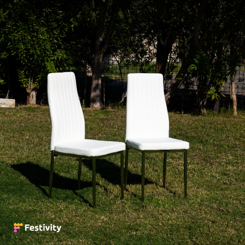 White Leather Chairs