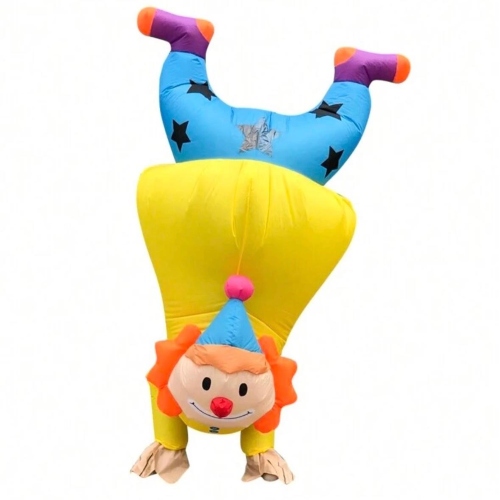 Upside Down Clown Mascot