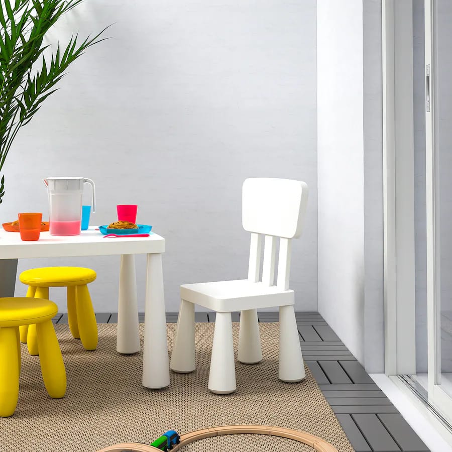 White Kids Chairs & Tables