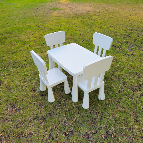 White Kids Chairs & Tables