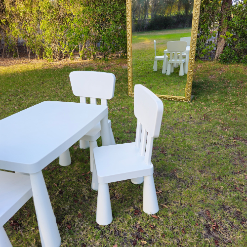 White Kids Chairs & Tables