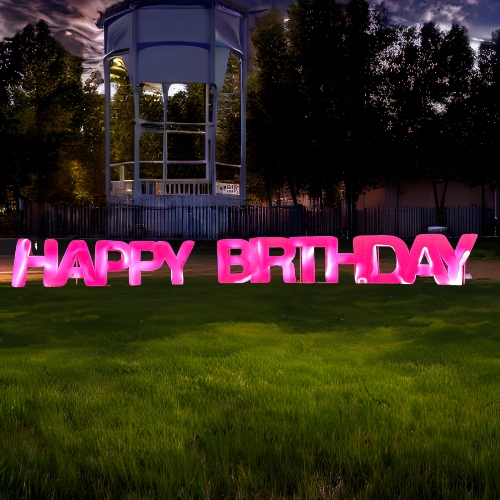 Happy Birthday Inflatable Sign