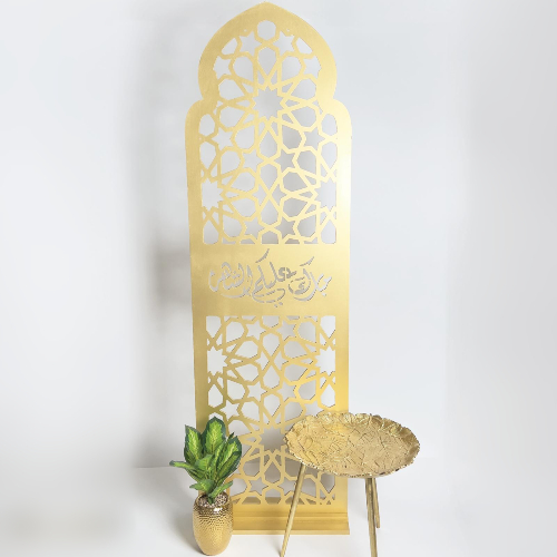 Ramadan Theme Gold Stand