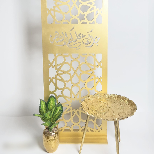 Ramadan Theme Gold Stand