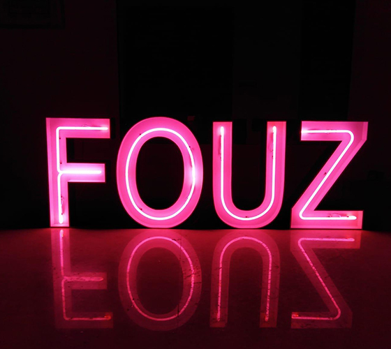 Pink Neon Marquee Letters & Numbers