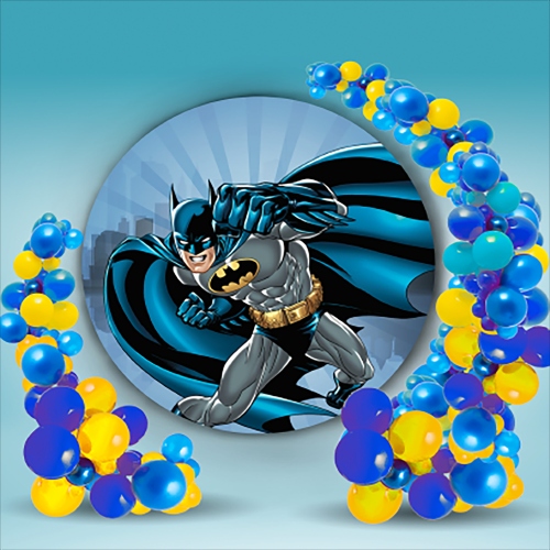 Custom Round Backdrop  With Balloons