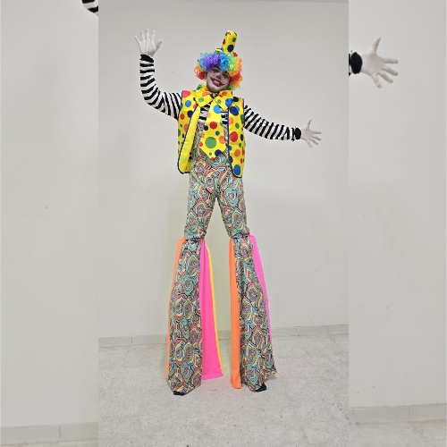Clown Stilt Walker
