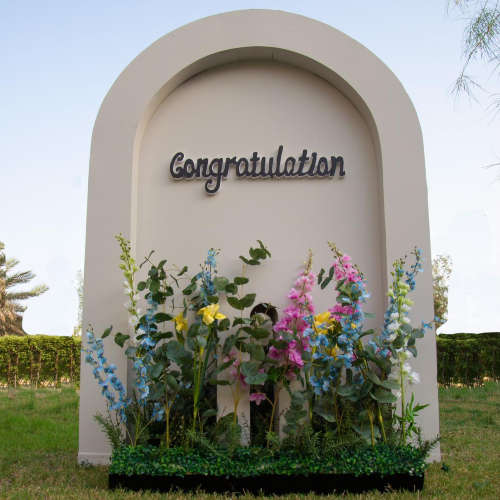 Graduation Flower Backdrop