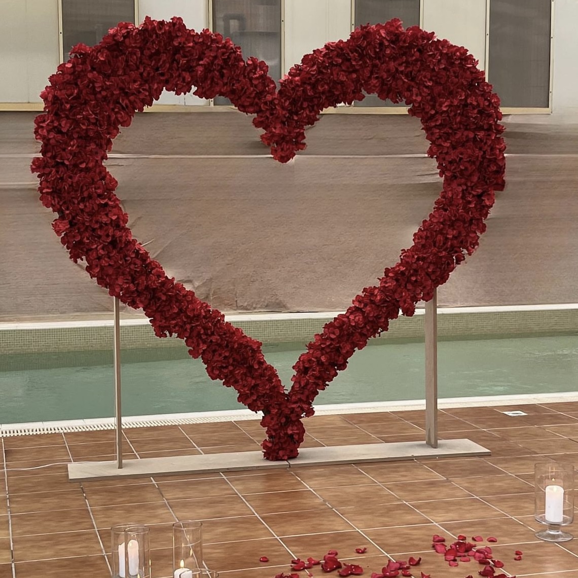 Red Floral Heart