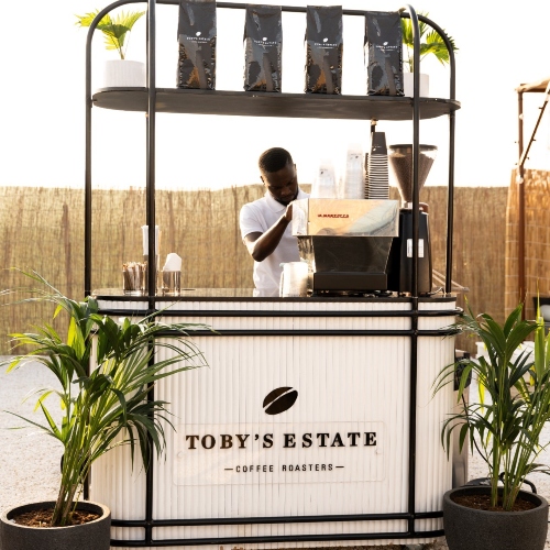 Tobys Estate Coffee & Bites Booth for 100 Persons