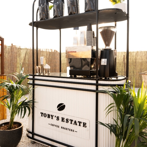 Tobys Estate Coffee & Bites Booth for 150 Persons
