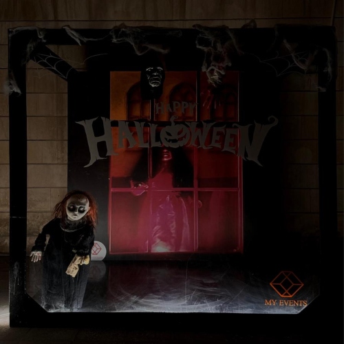 Black Halloween Booth