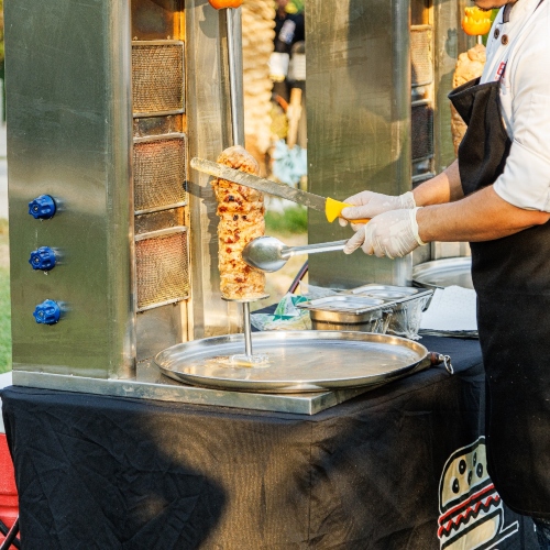 Shawarma Station for 50 Persons