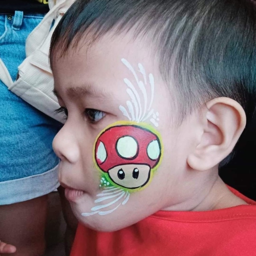 Glittery Face Painting