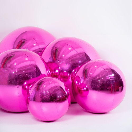 Pink Mirror Balls