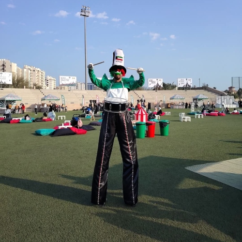 National Day Stilt Walker