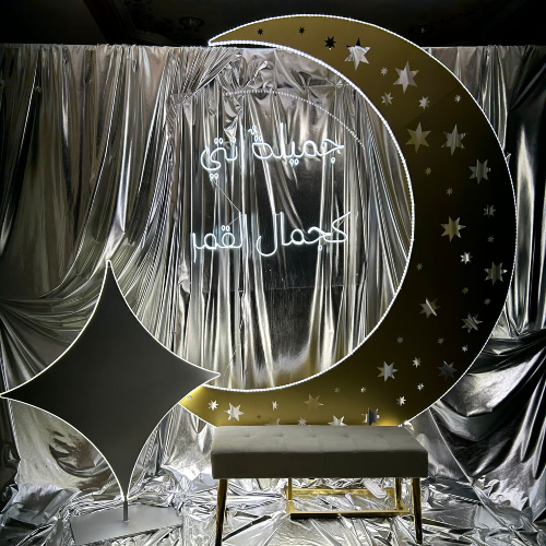 Metalic Fabric Backdrop