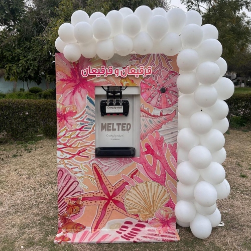 Ice Cream Booth (Coral Design)