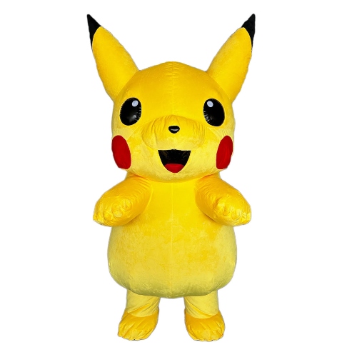Yellow Pikachu Mascot
