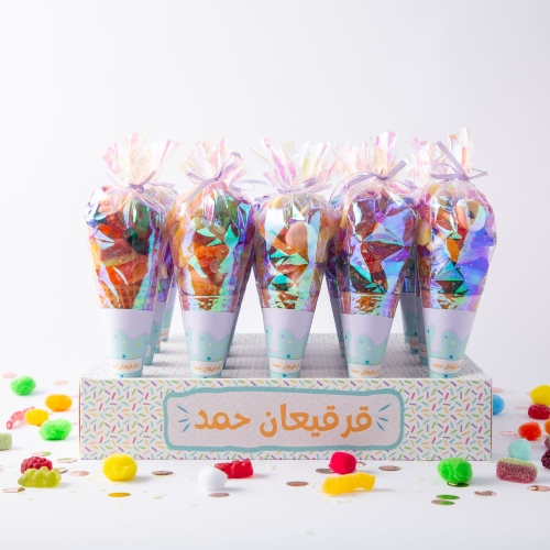 candy cones in a box