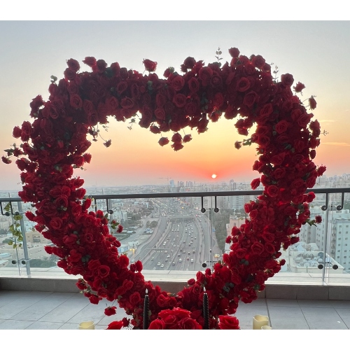 Floral Heart Shape Arch