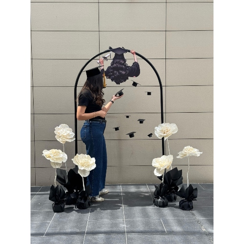 Floral Graduation Setup