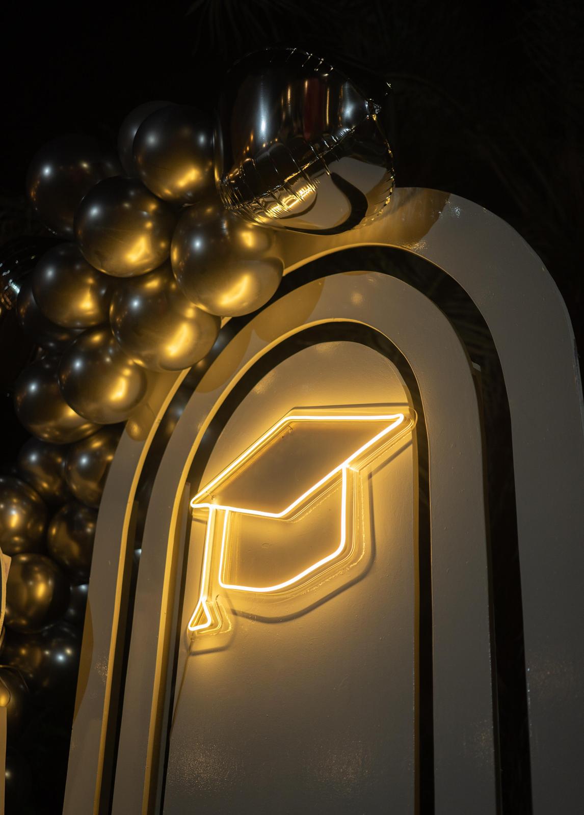 Silver Gradutaion Backdrop